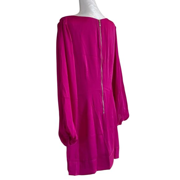 NWT Retro Cache Fushia Pink Split Sleeve Shift Knee Length Glam Dress Size 12 - Picture 14 of 15